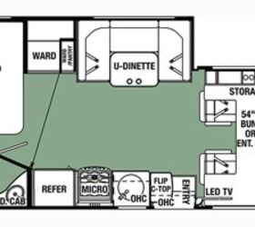 2017 Forest River Forester 2401W MBS floorplan