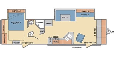 2017 Shasta Revere 36FE floorplan