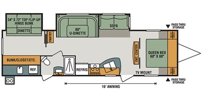 2017 KZ Connect C312BHK floorplan