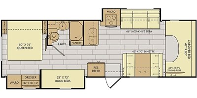 2017 Fleetwood Jamboree® 30D floorplan