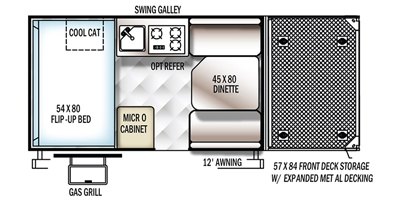 2017 Forest River Flagstaff SE T12RBTHSE floorplan