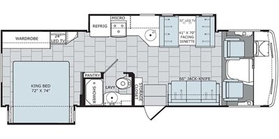 2017 Holiday Rambler Admiral 30U floorplan
