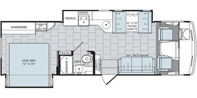 2017 Holiday Rambler Admiral XE 30P floorplan