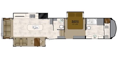 2017 Heartland Bighorn BH 3870 FB floorplan