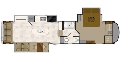 2017 Heartland Bighorn BH 3890 SS floorplan