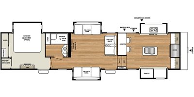 2017 Forest River Riverstone 39FK floorplan