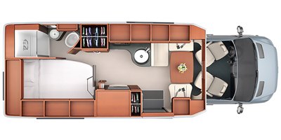 2017 Leisure Travel Vans Serenity S24CB floorplan