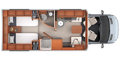 2017 Leisure Travel Vans Unity U24TB floorplan