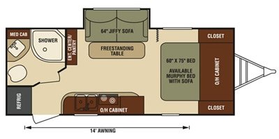 2017 Venture Sonic SN200VML floorplan