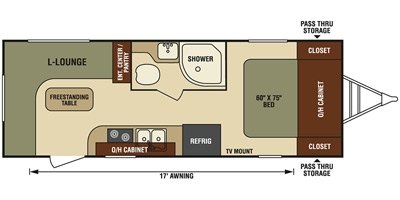 2017 Venture Sonic SN210VRD floorplan