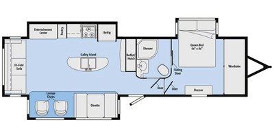 2017 Winnebago Minnie Plus 30RLSS floorplan