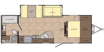 2017 CrossRoads Sunset Trail Super Lite SS254RB floorplan