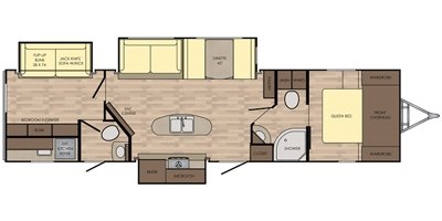 2017 CrossRoads Sunset Trail Super Lite SS331BH floorplan