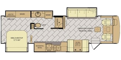 2017 Fleetwood Bounder® 35P floorplan