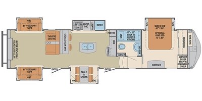 2017 Palomino Columbus Compass 384RDC floorplan