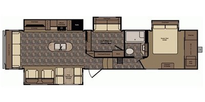 2017 CrossRoads Cruiser CF365BL floorplan