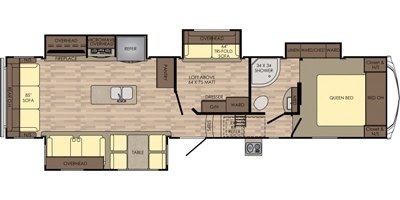 2017 CrossRoads Cruiser CR3371MD floorplan