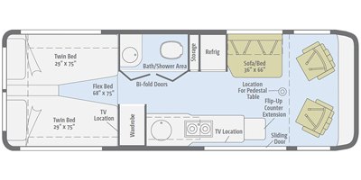 2017 Winnebago Era 70A floorplan