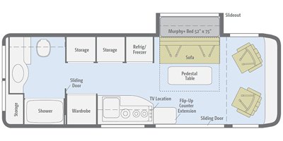 2017 Winnebago Era 70M floorplan