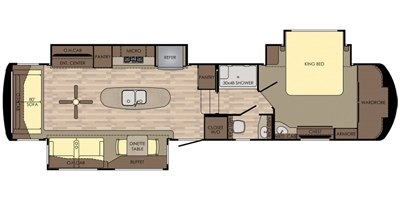 2017 Redwood Redwood RW3921GK floorplan