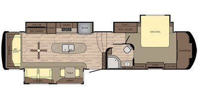 2017 Redwood Redwood RW3821RL floorplan