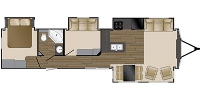 2017 Heartland Breckenridge Lakeview LV 441 BH floorplan