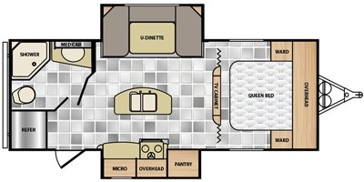 2017 Winnebago Minnie 2351DKS floorplan