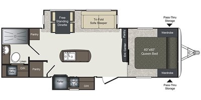 2017 Keystone Laredo 280RB floorplan