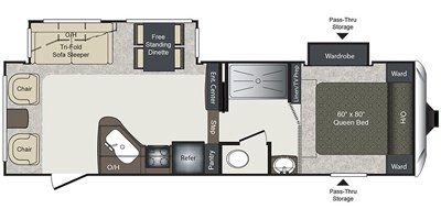 2017 Keystone Laredo Super Lite 268SRL floorplan
