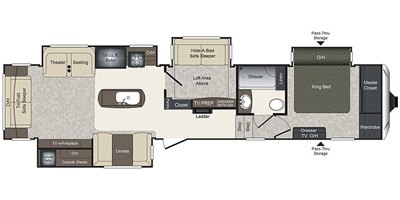 2017 Keystone Laredo 380MB floorplan