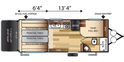 2017 Forest River Sandstorm T181SLC floorplan