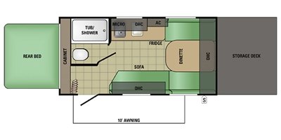 2017 Starcraft Autumn Ridge Mini 19RT floorplan