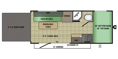 2017 Starcraft Autumn Ridge Mini 17TH floorplan
