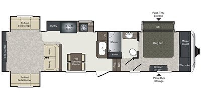 2017 Keystone Laredo 342RD floorplan