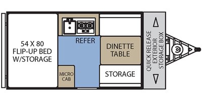 2017 Coachmen Viking Hardside V12RBST floorplan