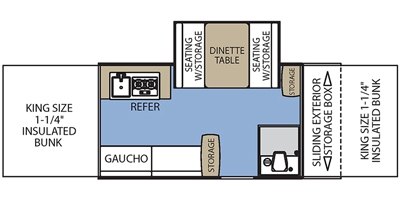 2017 Coachmen Clipper Classic 1285 SST floorplan