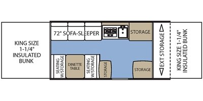 2017 Coachmen Clipper Sport 125 ST floorplan