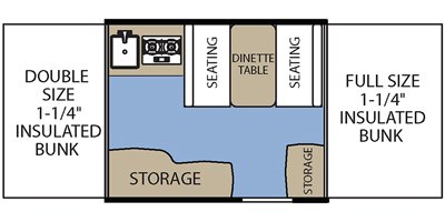 2017 Coachmen Clipper Sport 106 floorplan