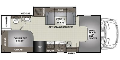 2017 Coachmen Prism 2150 CB floorplan