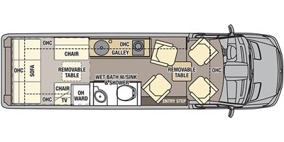 2017 Coachmen Galleria 24Q floorplan