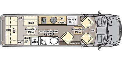 2017 Coachmen Galleria 24T floorplan