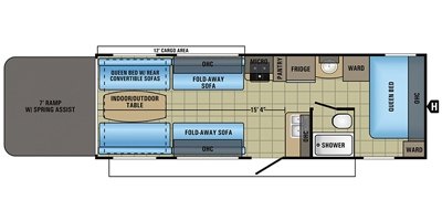 2017 Jayco Octane Super Lite 265 floorplan