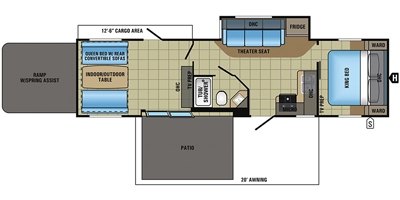 2017 Jayco Octane T32H floorplan