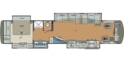 2017 Forest River Berkshire XLT 43A floorplan