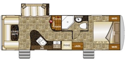 2017 Northwood Snow River 266 RDS floorplan