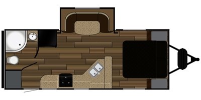 2017 Cruiser RV Shadow Cruiser 225RBS floorplan