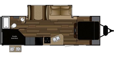2017 Cruiser RV Fun Finder Xtreme Lite 27DB floorplan