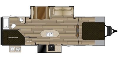 2017 Cruiser RV MPG Ultra-Lite 2820BH floorplan
