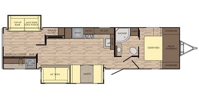 2017 CrossRoads Sunset Trail Super Lite SS322BH floorplan