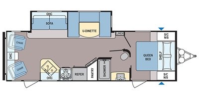 2017 Dutchmen Coleman Lantern Western Edition 270RLWE floorplan